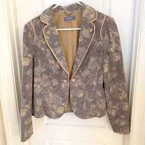 Cass  Black/Tan Tapestry Blazer, Size 10P